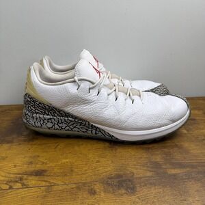 Nike Jordan ADG Golf Shoes Mens Size 13 White Cement Spikeless AR7995-100